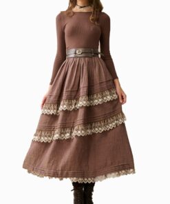 Mocha Elegy Victorian Skirt FI25