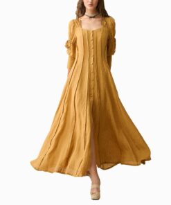 Sunbeam Maxi Linen Dress FI23