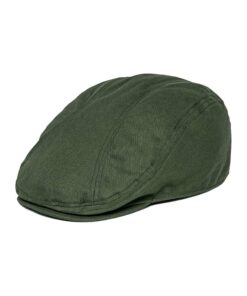 Men Cotton Twill Newsboy Flat Ivy Driving Hat Fitted Cap FI5